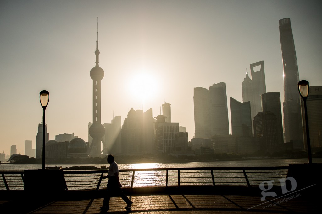 Sonnenaufgang über Shanghai